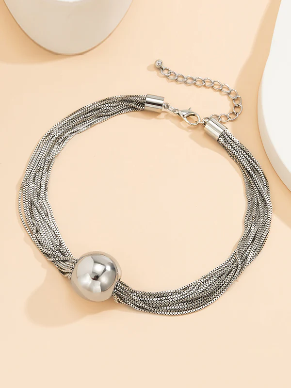 Original Stylish Statement Geometric Necklace - Image 7