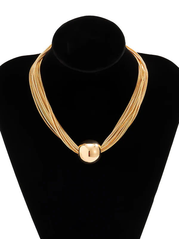 Original Stylish Statement Geometric Necklace - Image 8