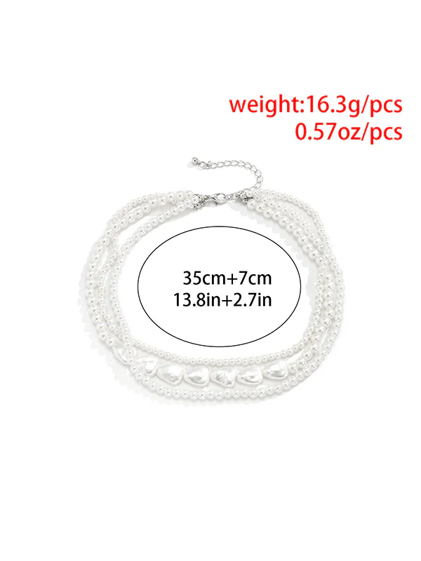 Original Vintage Multi-Layered Pearl Necklace - Image 5