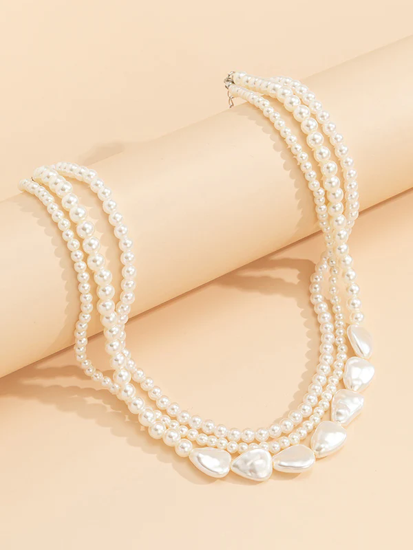 Original Vintage Multi-Layered Pearl Necklace - Image 7