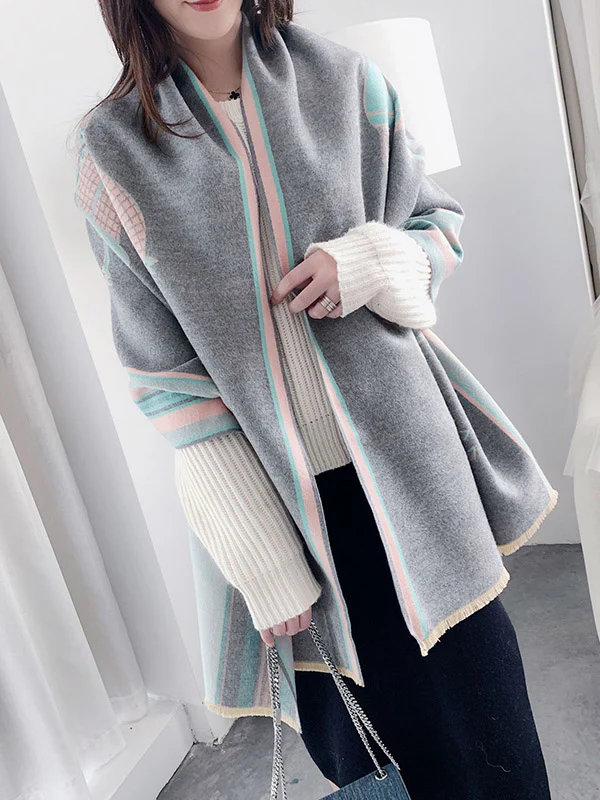 Original Warm Cartoon Print Shawl&Scarf - Image 4