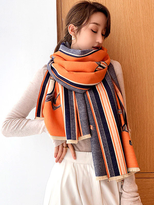 Original Warm Cartoon Print Shawl&Scarf - Image 6