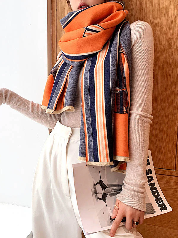 Original Warm Cartoon Print Shawl&Scarf - Image 7