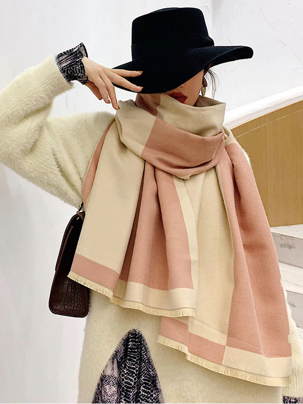 Original Warm Letter Print Shawl&Scarf - Image 6