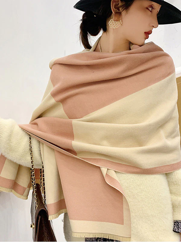 Original Warm Letter Print Shawl&Scarf - Image 8