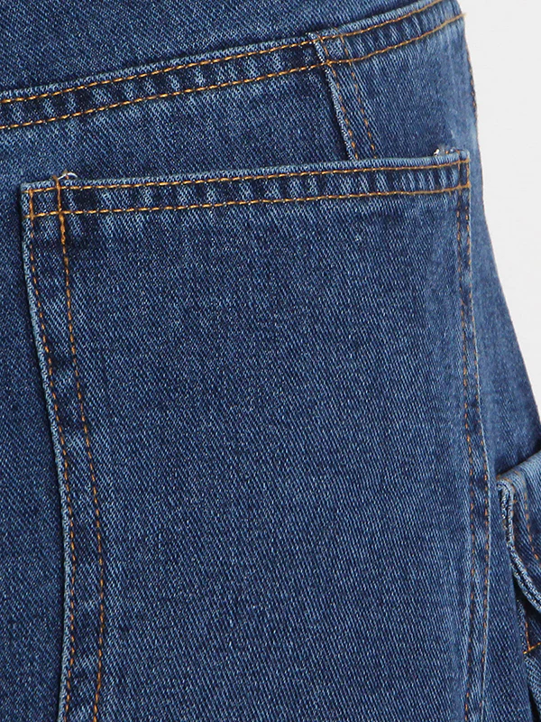 Original Wide Leg Loose Split-Joint With Big Pockets Jean Pants Bottoms - Image 11