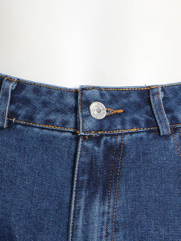 Original Wide Leg Loose Split-Joint With Big Pockets Jean Pants Bottoms - Image 7