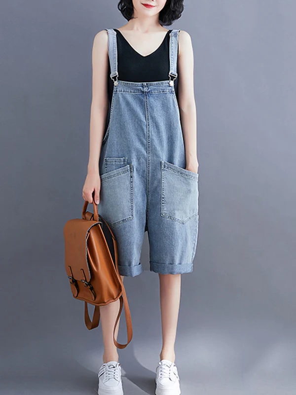 Original With Pocket Denim Overalls - Image 4