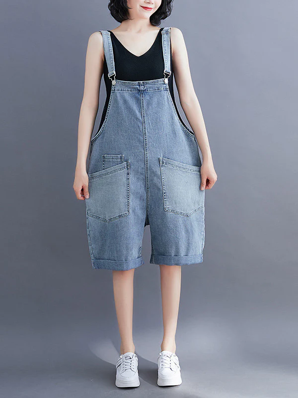 Original With Pocket Denim Overalls - Image 5