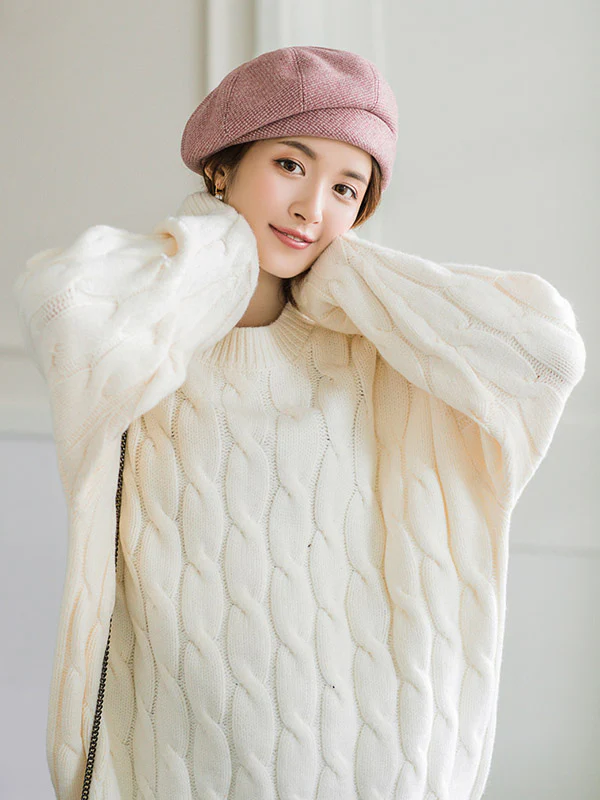 Personality Striped&Plaid Beret Hat - Image 12