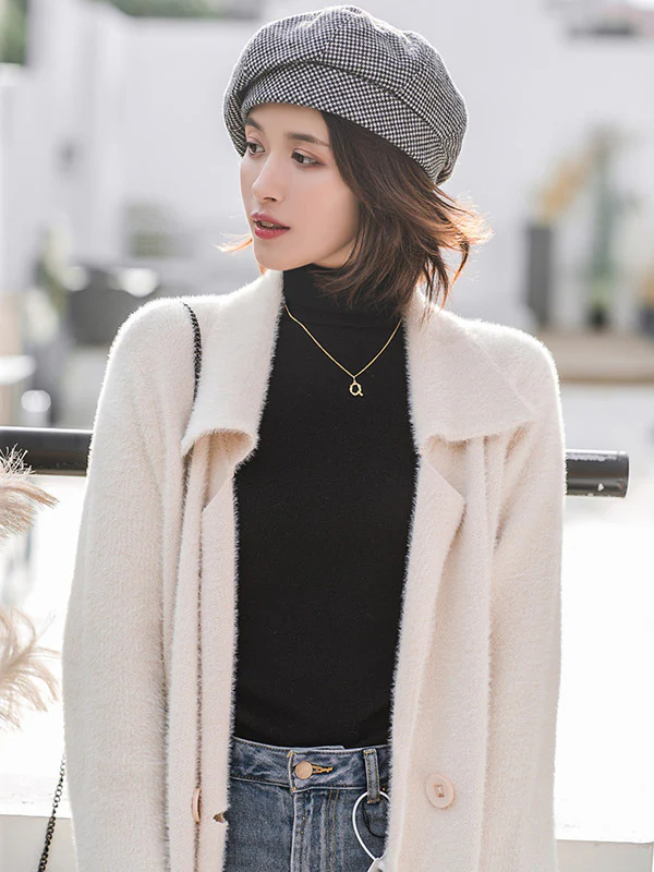 Personality Striped&Plaid Beret Hat - Image 3