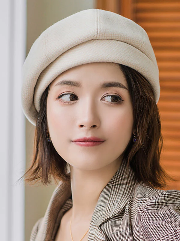 Personality Striped&Plaid Beret Hat - Image 6