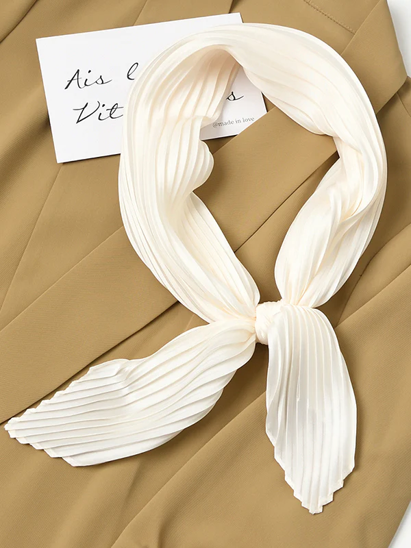 Pleated Solid Color Shawl&Scarf - Image 14