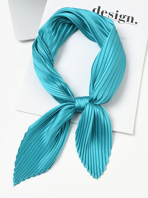 Pleated Solid Color Shawl&Scarf - Image 18