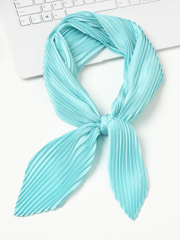 Pleated Solid Color Shawl&Scarf - Image 19