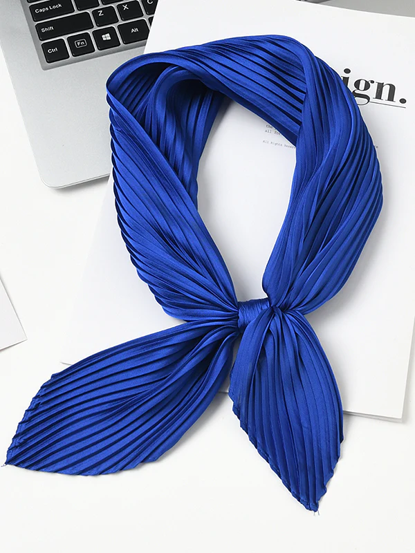 Pleated Solid Color Shawl&Scarf - Image 2