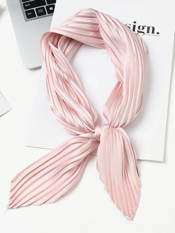 Pleated Solid Color Shawl&Scarf - Image 20