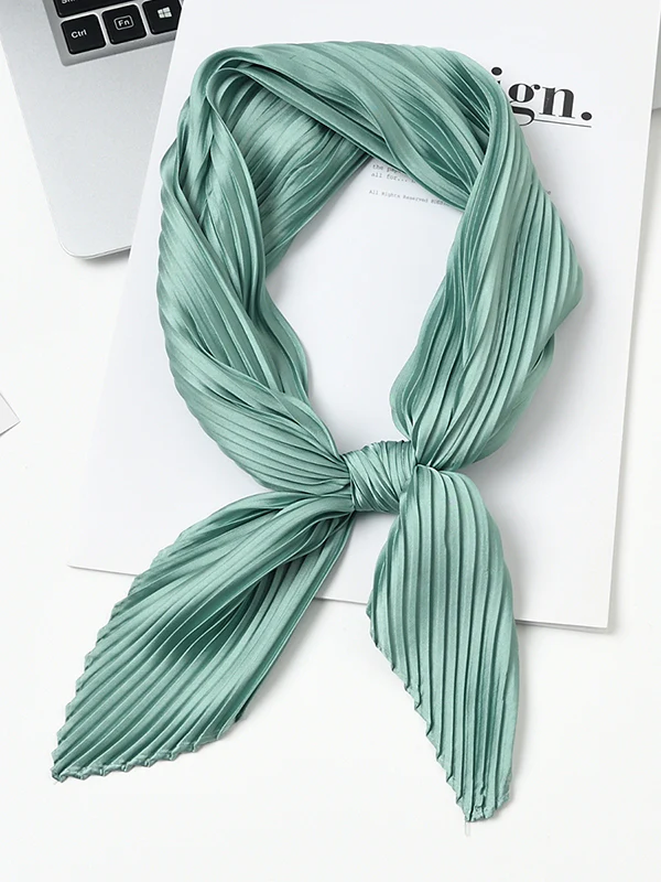Pleated Solid Color Shawl&Scarf - Image 26