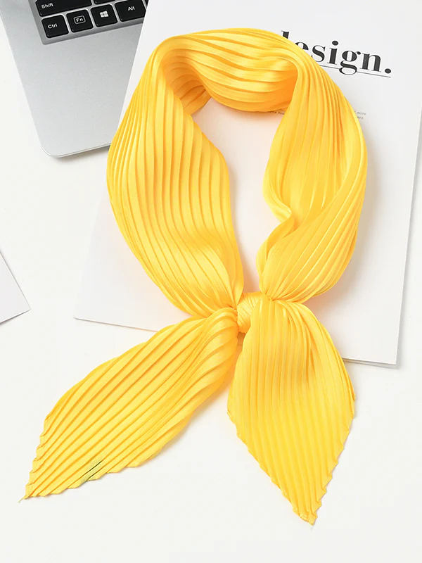 Pleated Solid Color Shawl&Scarf - Image 27