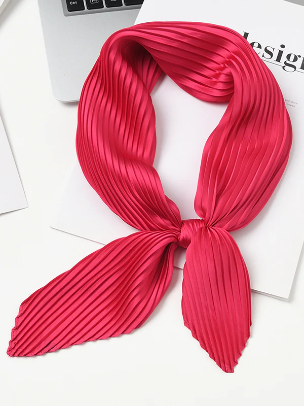 Pleated Solid Color Shawl&Scarf - Image 8