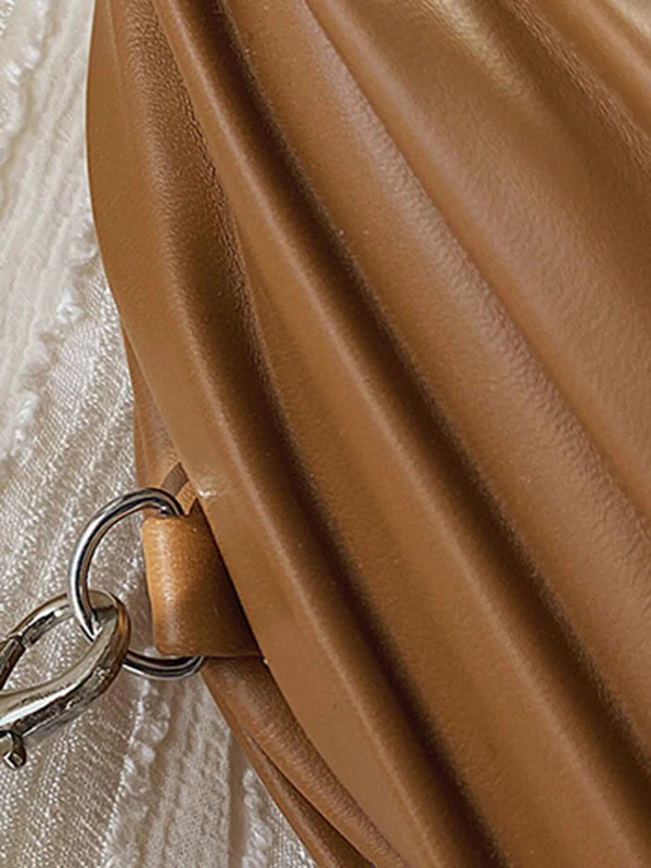 Pleated Split-Joint Zipper Bags Accessories Handbags Shoulder Bags - Image 24