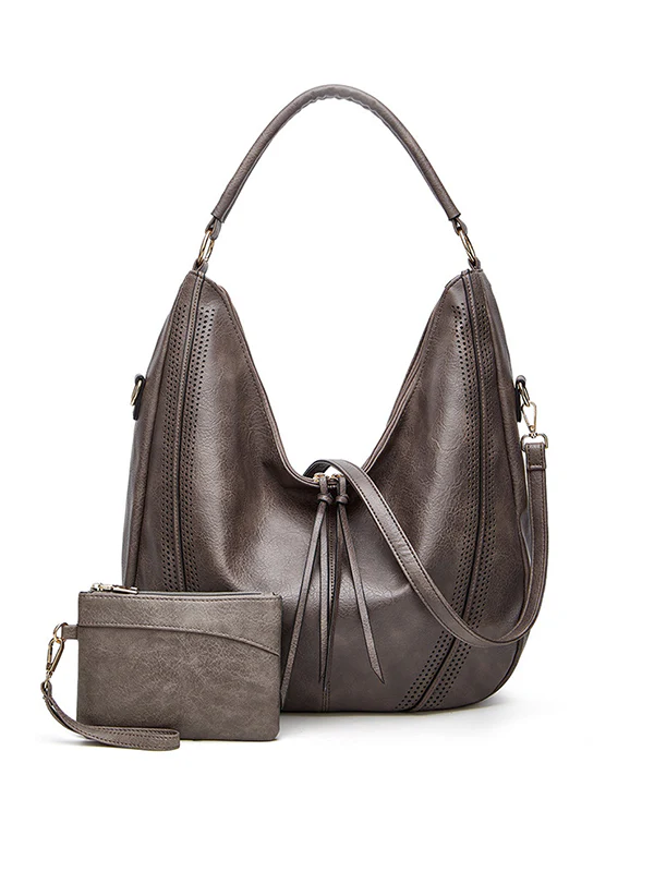 Pockets  2 Pcs Zipper Handbags - Image 11