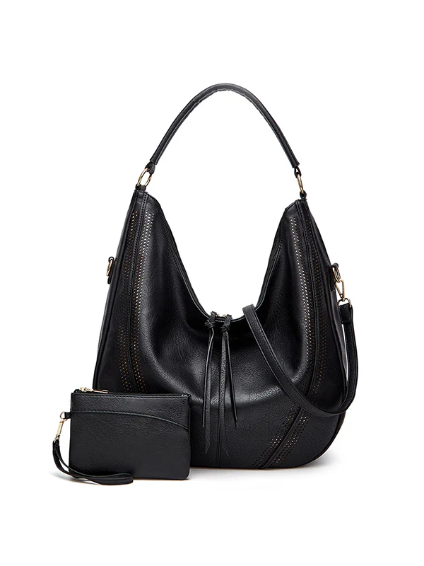 Pockets  2 Pcs Zipper Handbags - Image 14