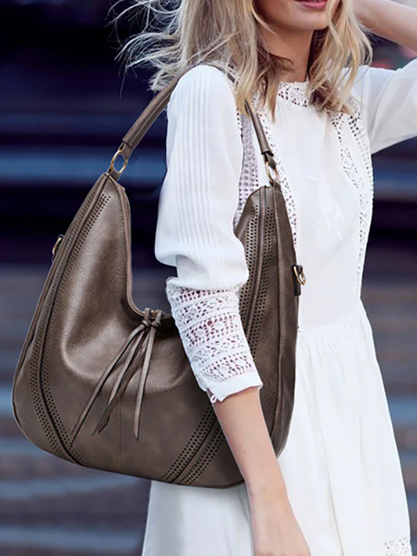 Pockets  2 Pcs Zipper Handbags - Image 3