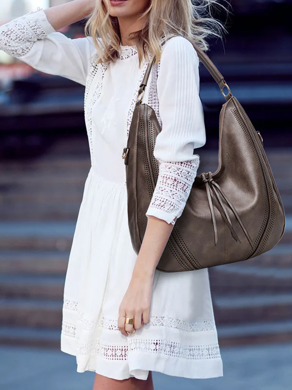 Pockets  2 Pcs Zipper Handbags - Image 6