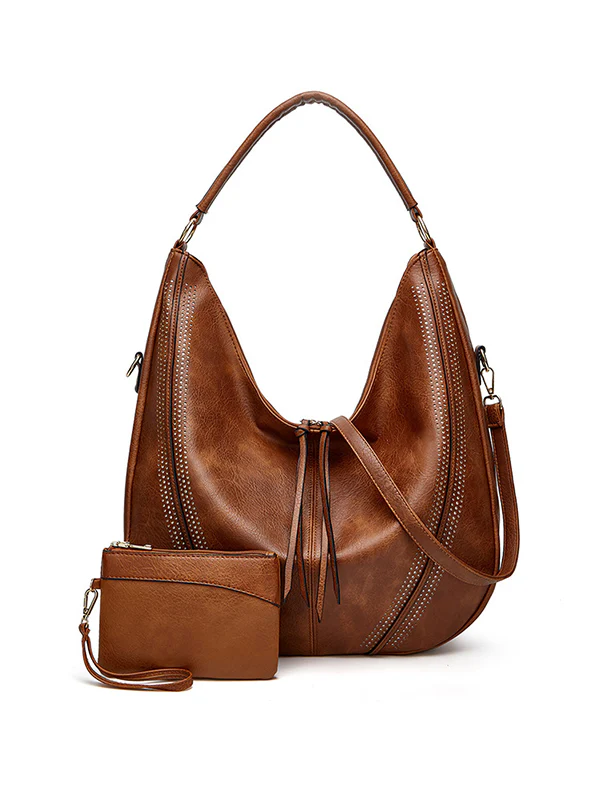 Pockets  2 Pcs Zipper Handbags - Image 9