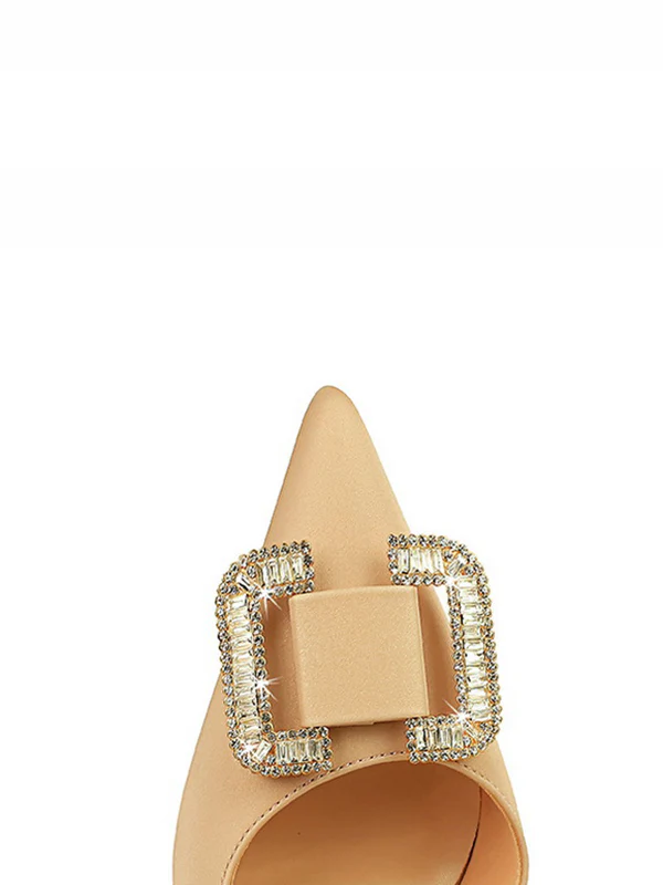 Pointed-Toe Shallow Cut Pumps Scarpin Salto - Image 13