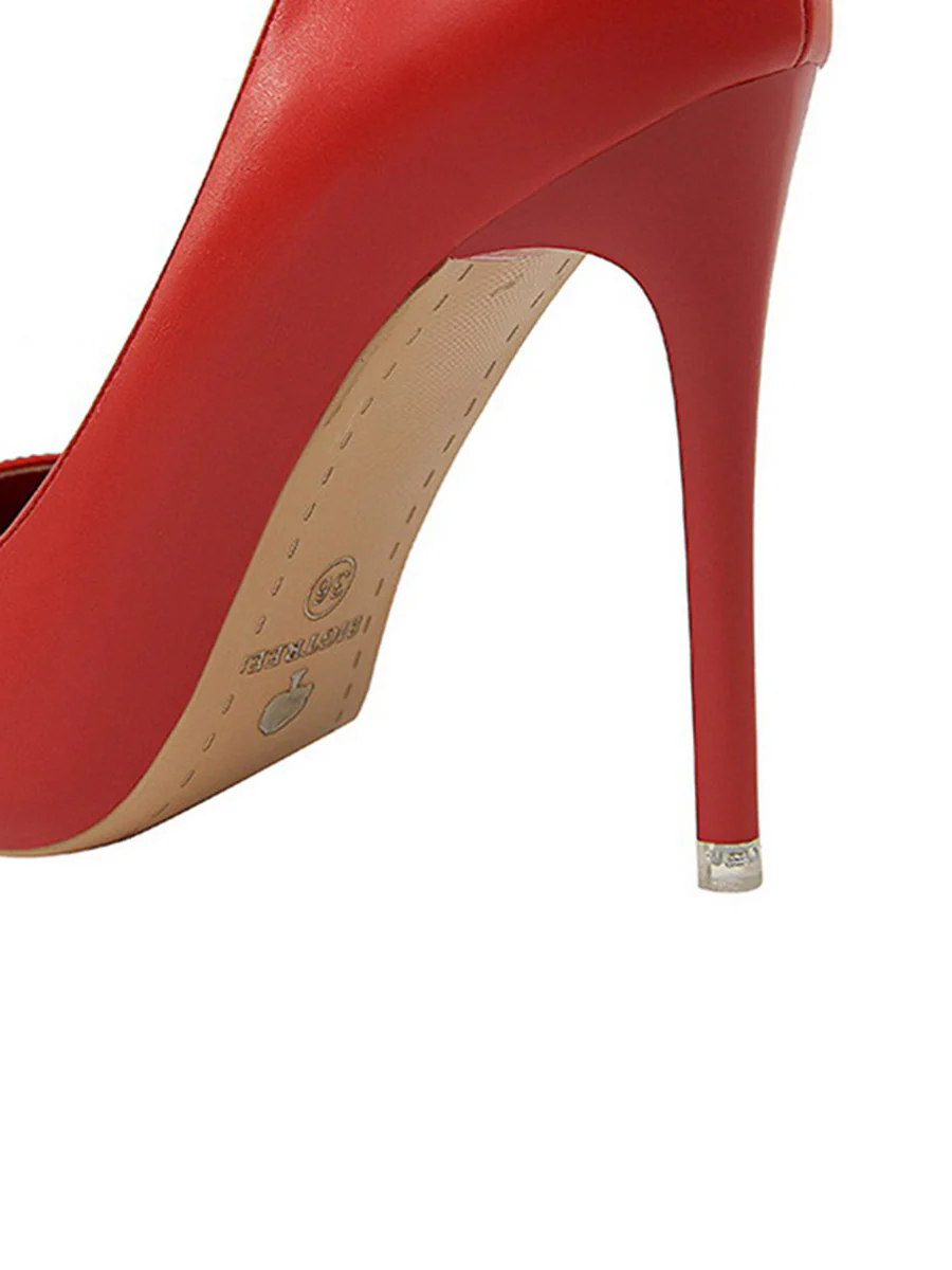 Pointed-Toe Solid Color Pumps - Image 15
