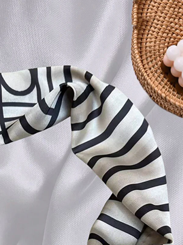 Printed Split-Joint Striped Shawl&Scarf - Image 3