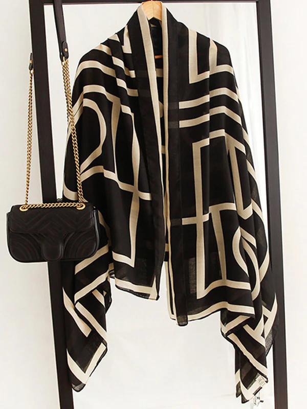 Printed Stylish Sun-Proof Silk Scarf - Image 3