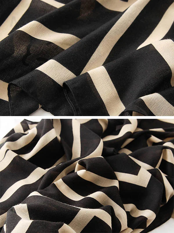 Printed Stylish Sun-Proof Silk Scarf - Image 4