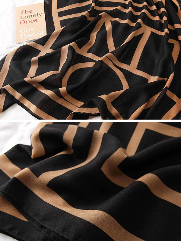 Printed Stylish Sun-Proof Silk Scarf - Image 6