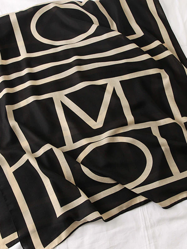 Printed Stylish Sun-Proof Silk Scarf - Image 7