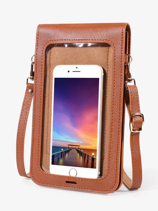 PU Simple Solid Color Sling Bag Shoulder Bag - Image 13