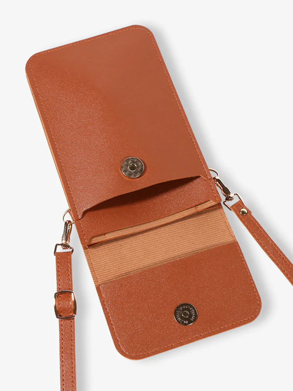 PU Simple Solid Color Sling Bag Shoulder Bag - Image 15