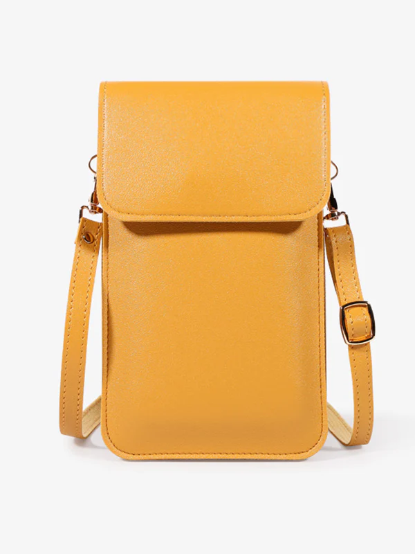 PU Simple Solid Color Sling Bag Shoulder Bag - Image 4