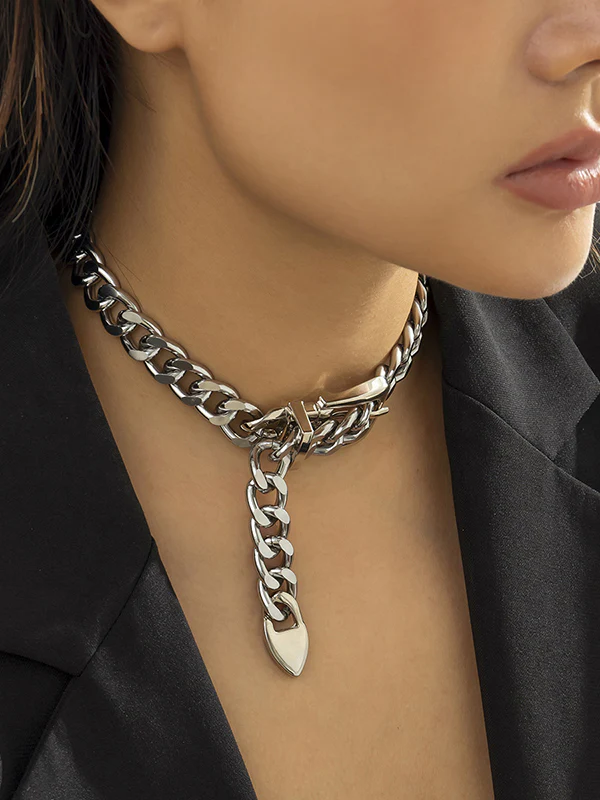 Punk Chains Hollow Necklaces Accessories - Image 4