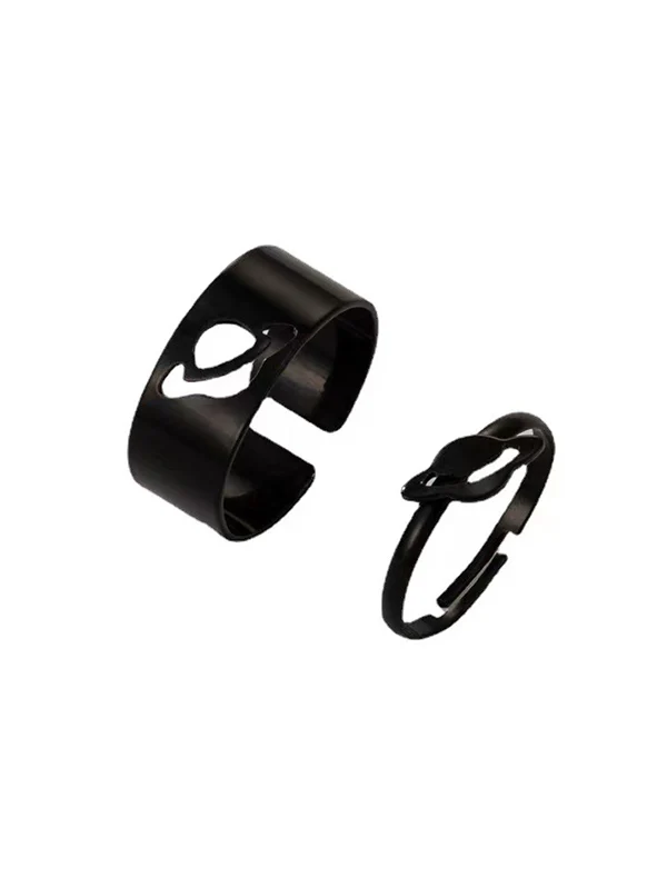 Punk Planet Shape Rings Accessories - Image 3