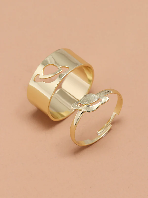 Punk Planet Shape Rings Accessories - Image 5