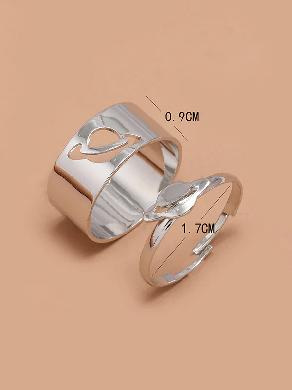 Punk Planet Shape Rings Accessories - Image 8