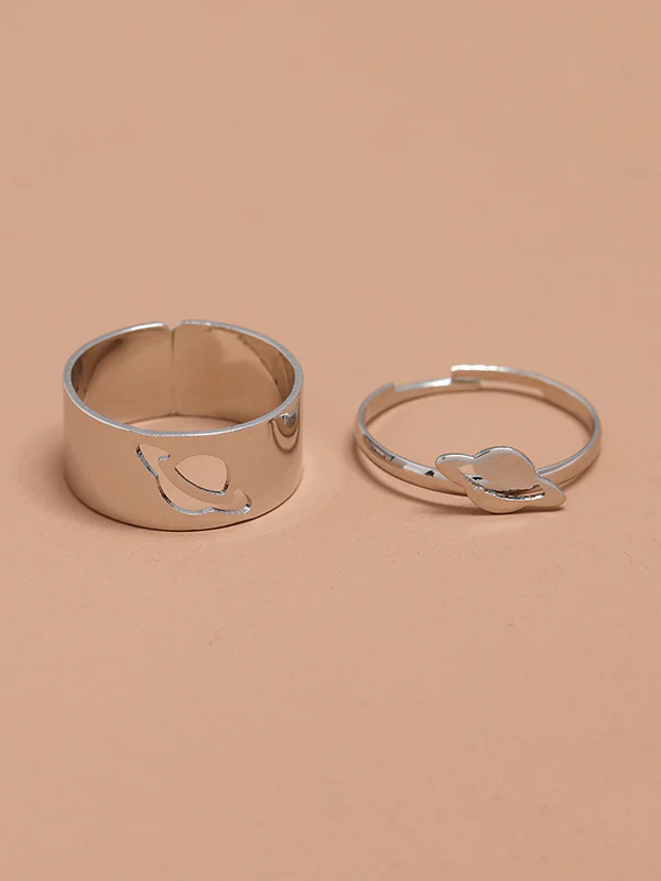 Punk Planet Shape Rings Accessories - Image 9
