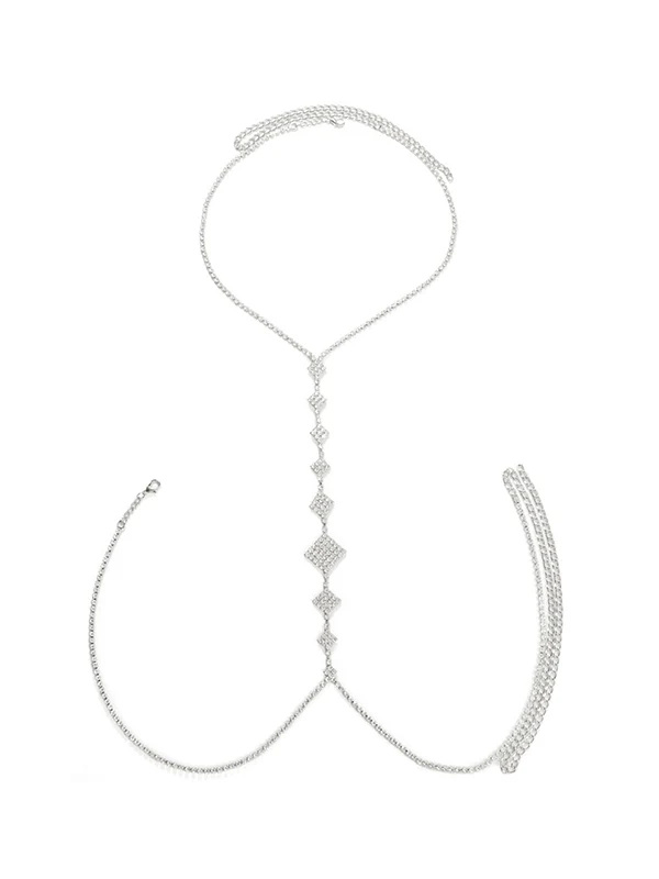 Rhinestone Rhombus Body Chain Accessories - Image 4