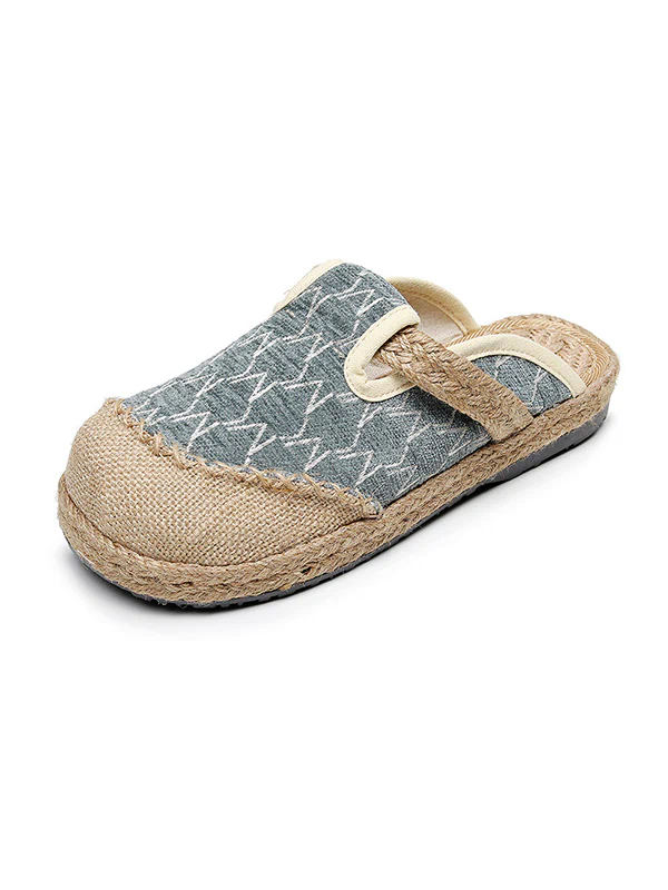 Rhombic Casual Shoes Flat Shoes Slippers - Image 5