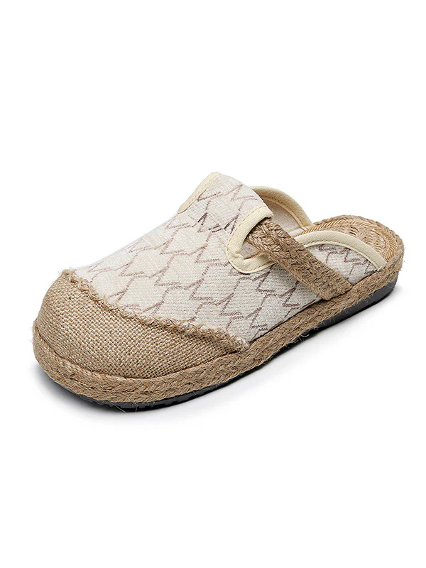 Rhombic Casual Shoes Flat Shoes Slippers - Image 7