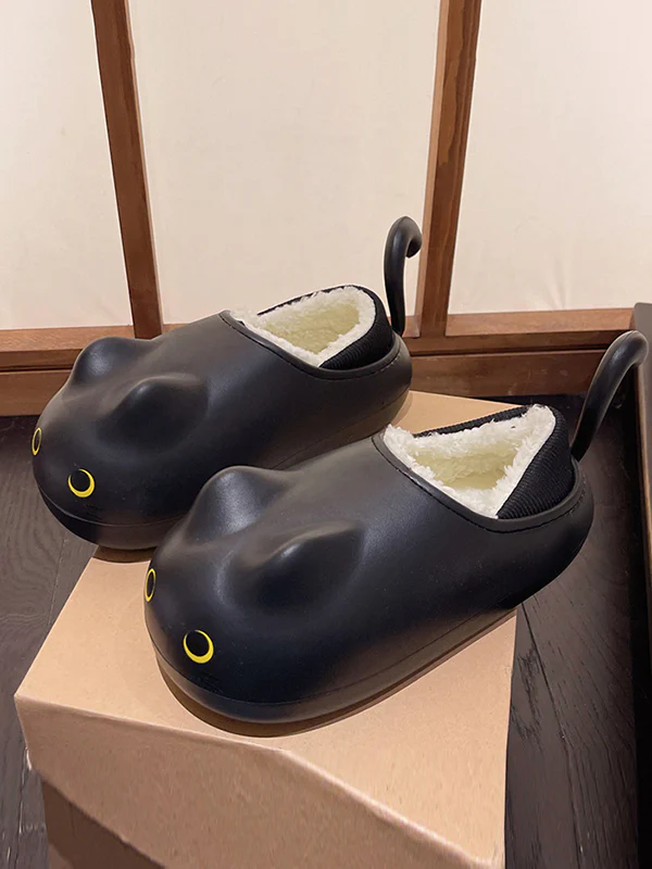 Round-Toe Split-Joint Platform Shoes Slippers - Image 11