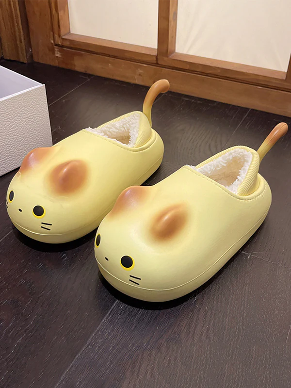 Round-Toe Split-Joint Platform Shoes Slippers - Image 15